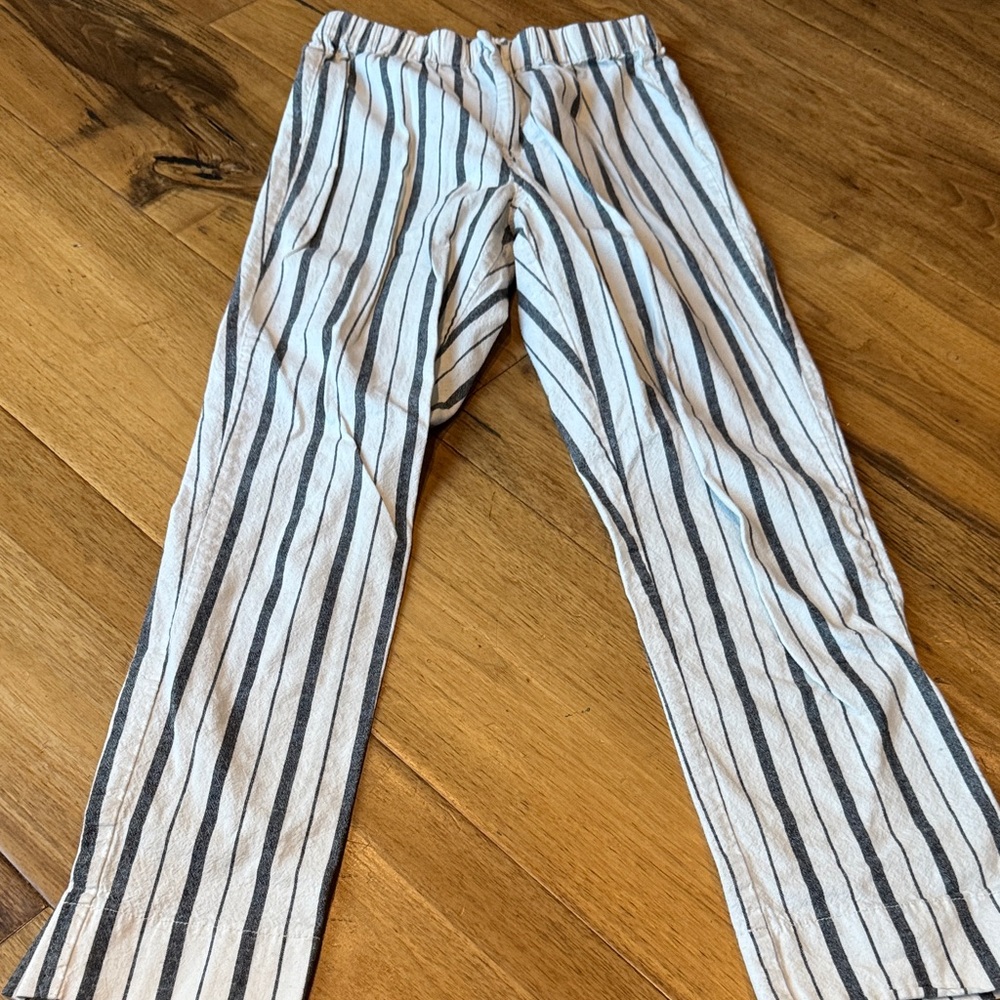 Women's Striped Straight Leg Pants - Picture 1 of 5